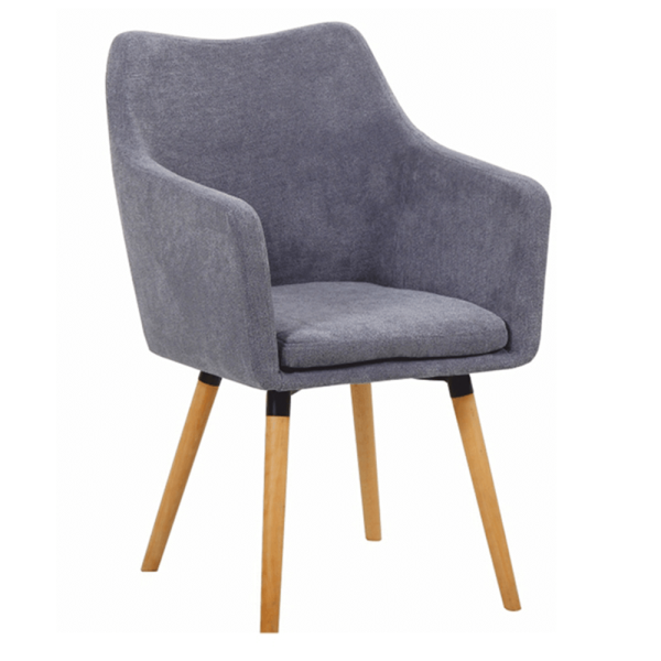 Fotoliu de design, gri/fag, DABIR