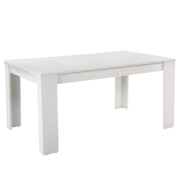 Masă dining, albă, 160, TOMY NEW