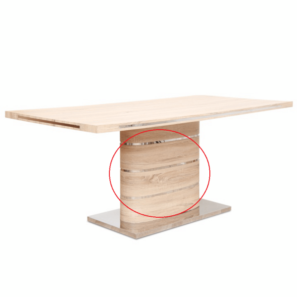 Masă dining, MDF, stejar sonoma, AMAR