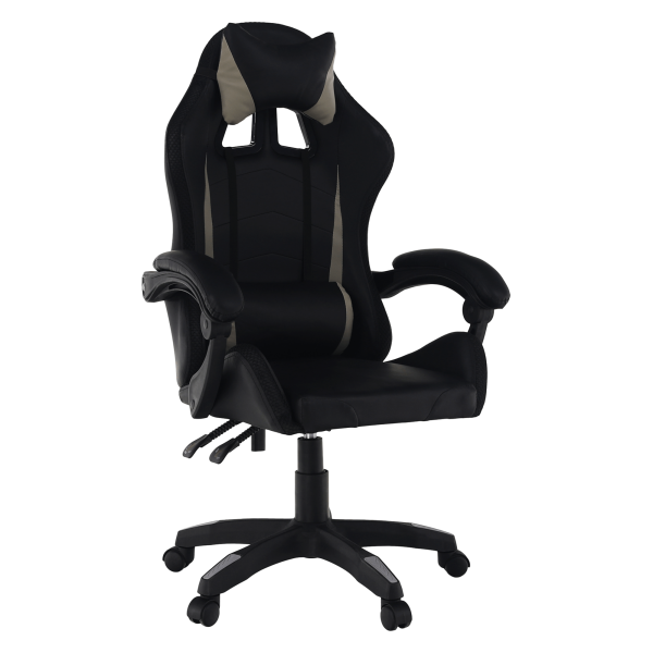 Scaun de birou / joc, gri / negru, JUKA
