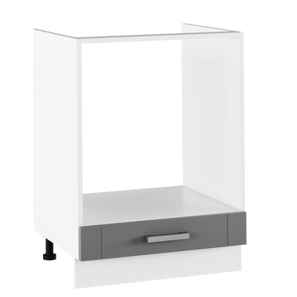 Dulap inferior pentru aragaz, gri închis/alb, JULIA TYP 58
