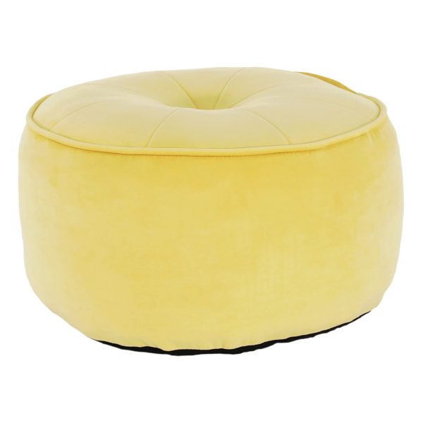 Taburet, ţesătură galben, KEREM