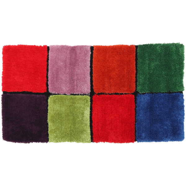 Covor, roşu/verde/galben/violet, 80x150, LUDVIG TYP 4