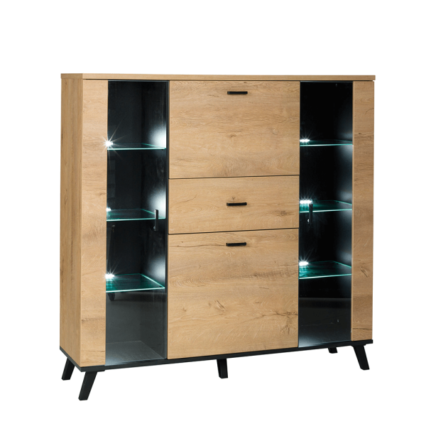 Scrin, stejar lefkas/negru, SIRAN TYP 3