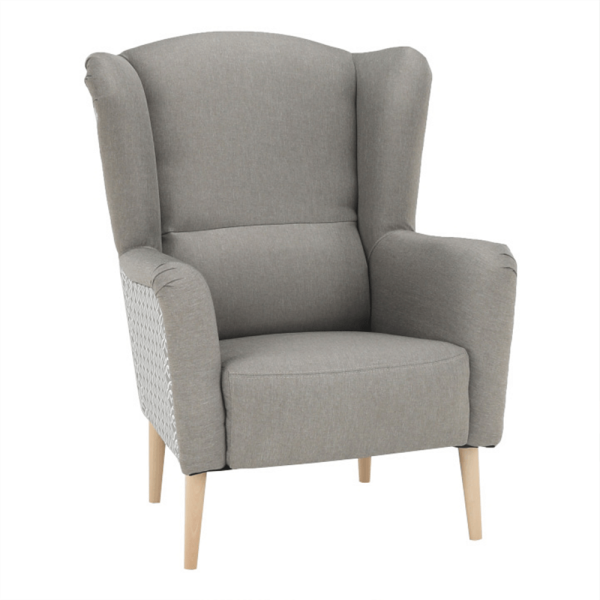 Scaun de design, ţesătură, capuccino/model, BELEK