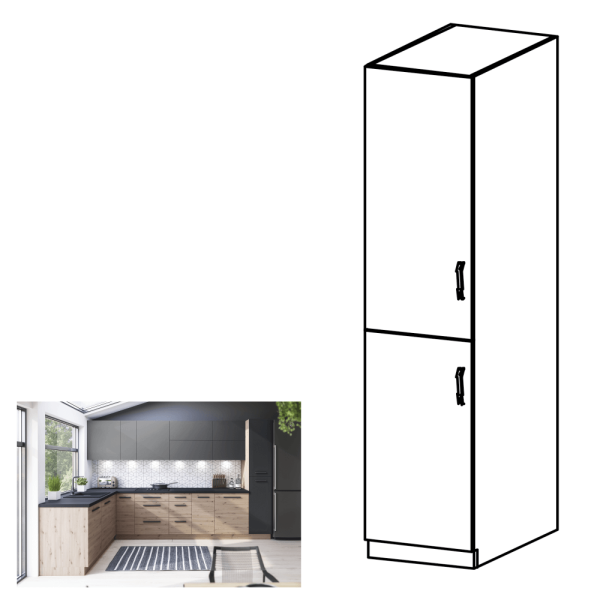 Dulap alimentar, stejar artizanal, stânga, LANGEN D40SP