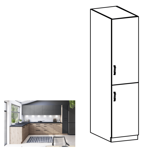 Dulap alimentar, stejar artizanal, dreapta, LANGEN D40SP