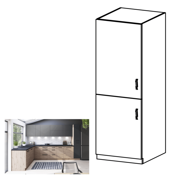 Dulap alimentar, stejar artizanal, stânga, LANGEN D60R