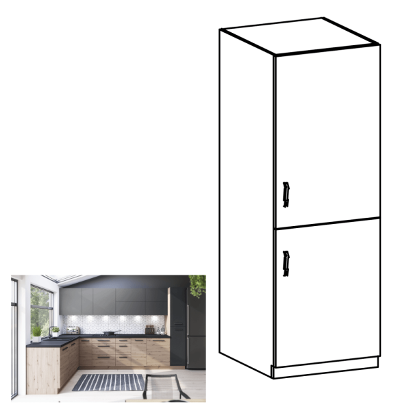 Dulap alimentar, stejar artizanal, dreapta, LANGEN D60R