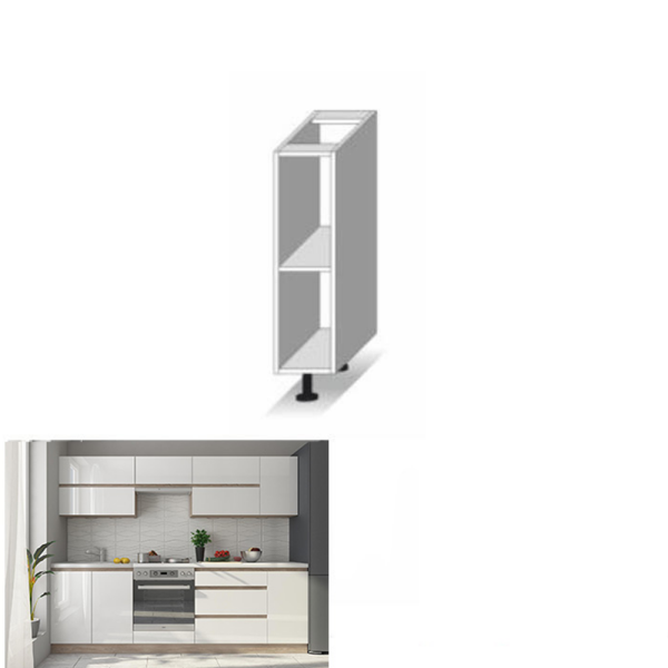 Dulap inferior, stejar sonoma, LINE ALB