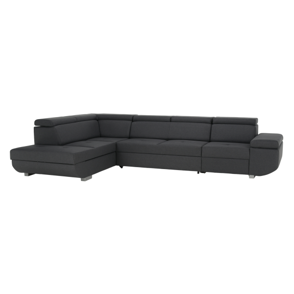 Canapea, gri închis, ţesătură Stark, stânga, MAVIS