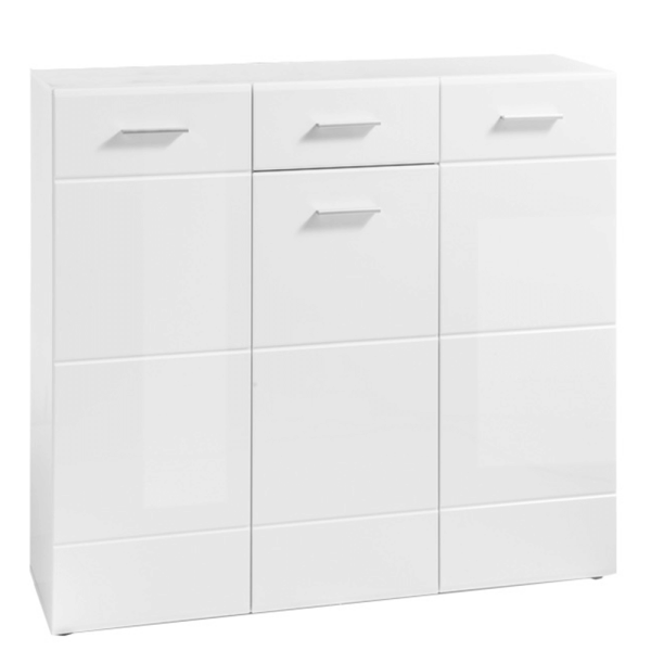 Pantofar, alb/extra lucios, NORLAN 3