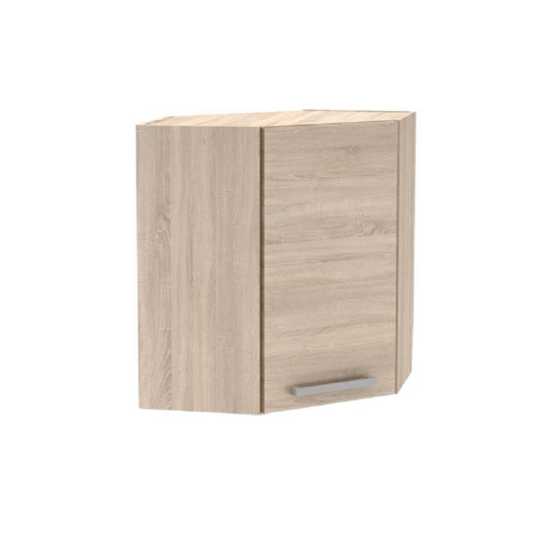 Cabinet superior de colţ, stejar sonoma, NOVA PLUS NOPL-013-OH