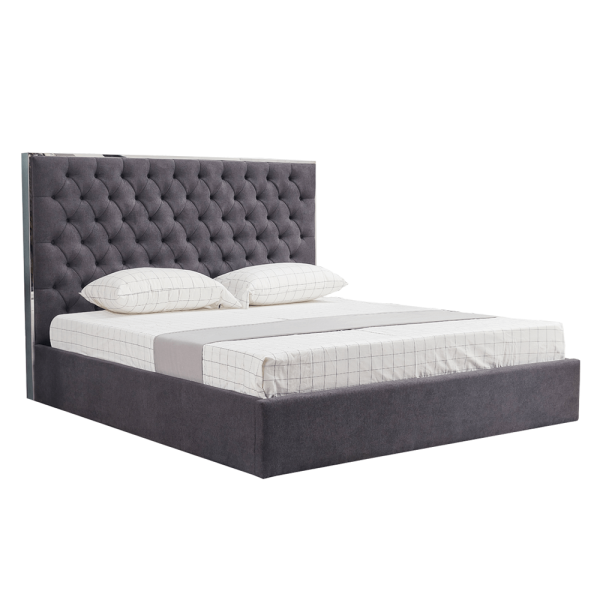 Pat, gri închis, 160x200, NADIA