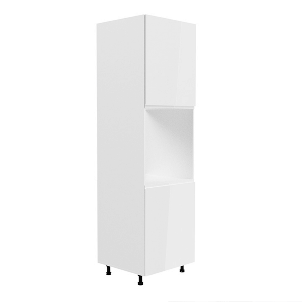 Dulap pentru alimente, alb/alb luciu extra ridicat, AURORA D60P