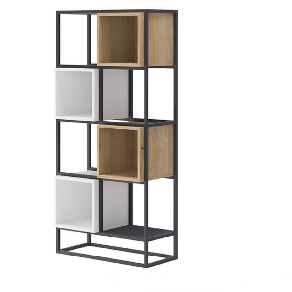 Etajeră din metal fără cutiile de depozitare, negru, SPRING ER66