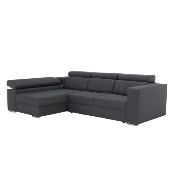 Colţar, gri, model stânga, DONA