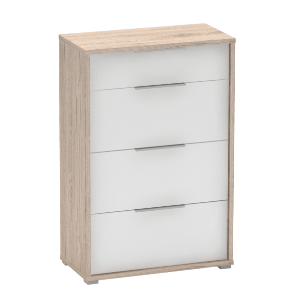 Comodă cu sertare, San Remo/albă, RIOMA TIPUL 22