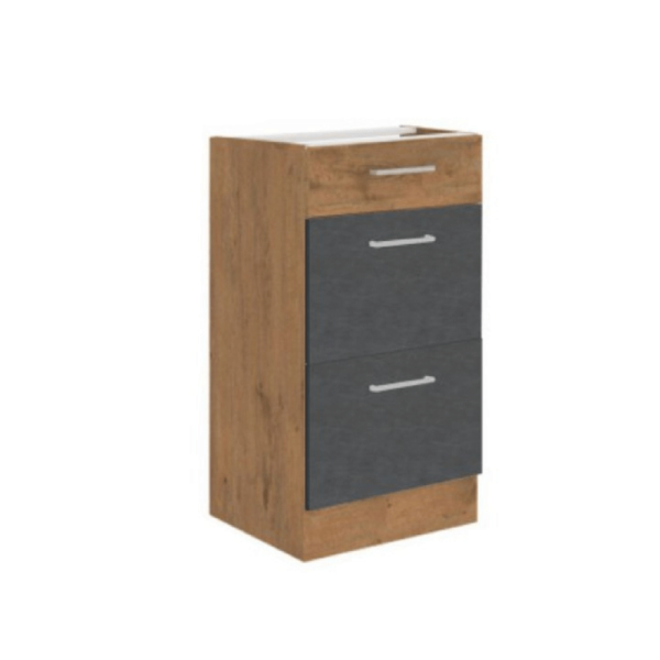 Dulap superior, stejar lancelot/gri mat, VEGA 80 GU-72 2F