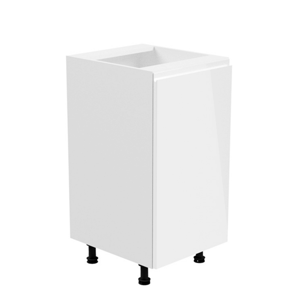 Dulap inferior, alb/alb extra lucios, de dreapta, AURORA D41