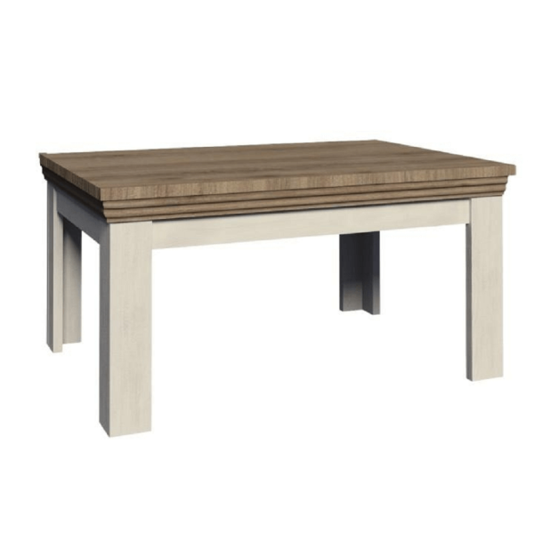 Masă extensibilă pentru dining, pin nordic/stejar sălbatic, 160-203x90 cm, ROYAL ST