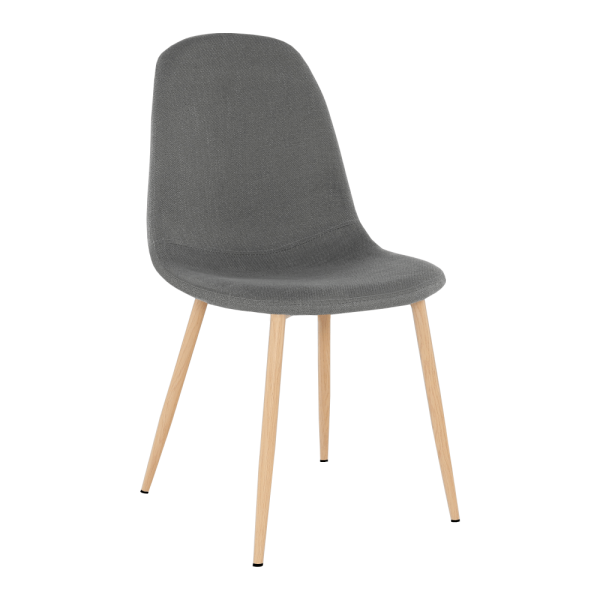 Scaun, textil gri închis/fag, LEGA