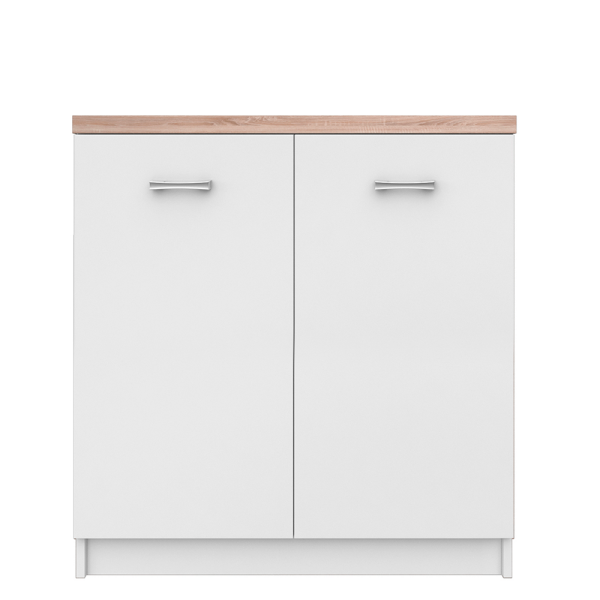 Comodă 2D, alb/stejar sonoma, TOPTY TYP 13