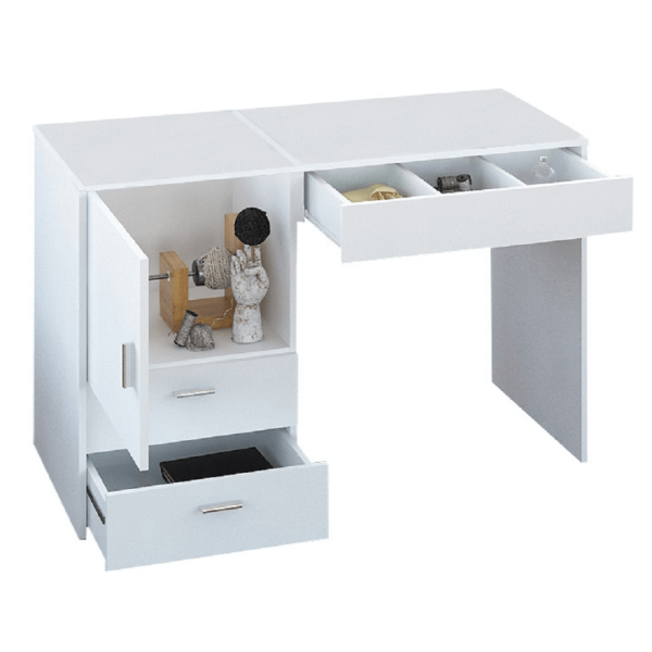 Masă multifuncţională/masă pentru croitori, alb, TAILOR