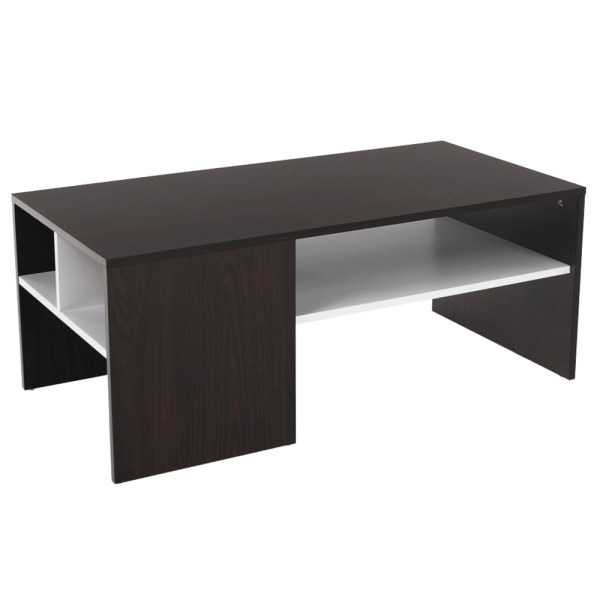 Măsuţă cafea, nuc/alb, VIENNA NEW